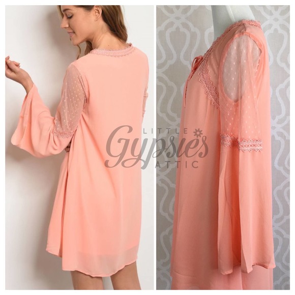 Peach Love and Lace Tunic Dress - Picture 10 of 10
